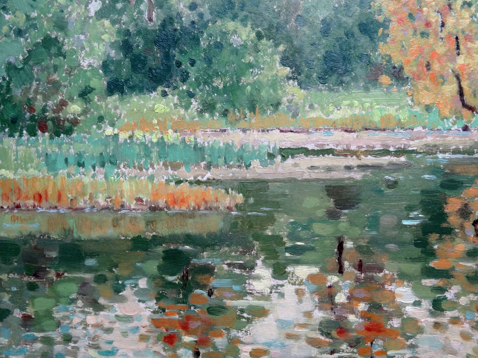 Vera Steinerte Berzina Autumn Landscape. Oil On Cardboard, photo 1400.0
