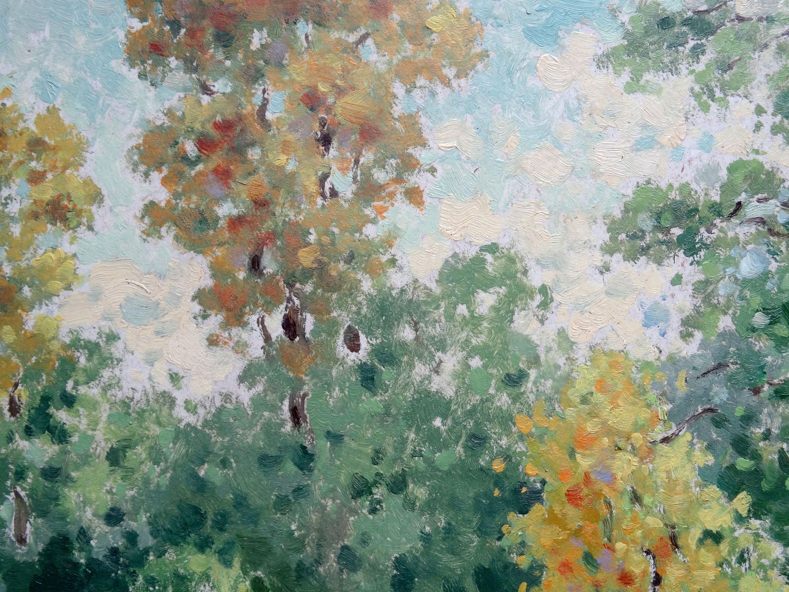Vera Steinerte Berzina Autumn Landscape. Oil On Cardboard, photo vinterior