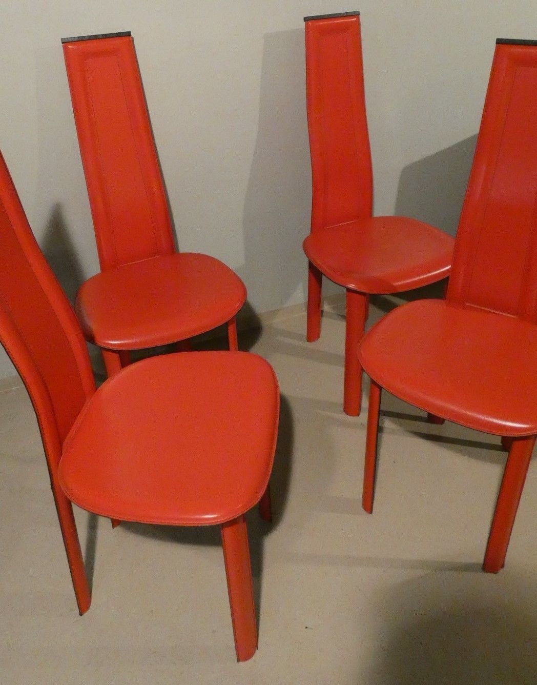 Set Of 4 1980s "Alice" Chairs Attributed To Giorgio Cattelan For Cattelan
