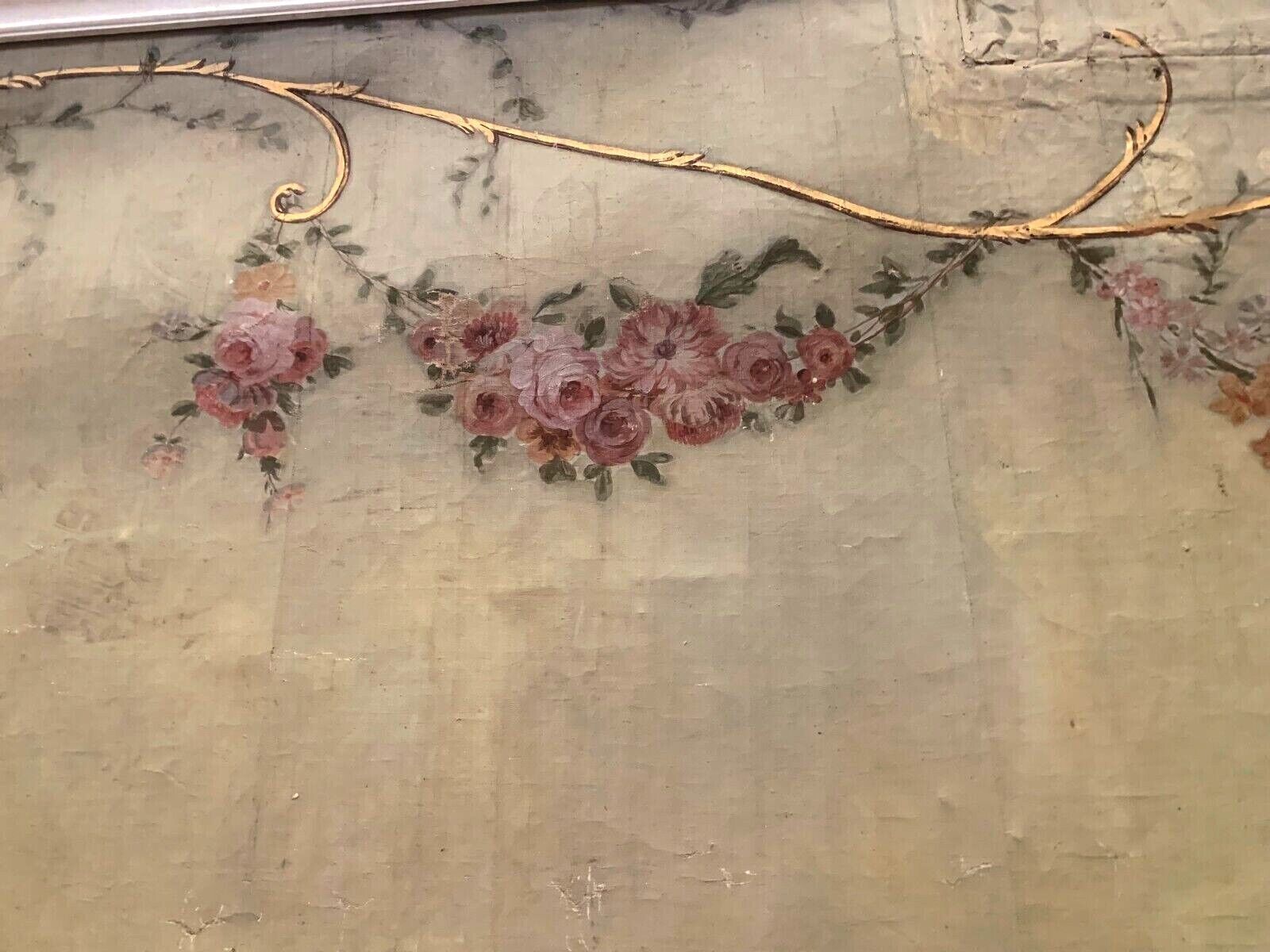 Painting On Canvas Decorated With A Scene In The Antique Style 19th Century Decorative Panel photo Art
