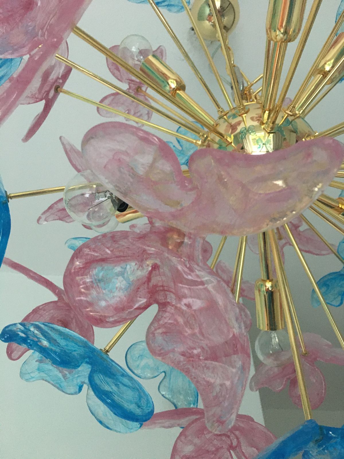 Butterfly Chandelier Sputnik Murano Glass Italian Handmade photo Lighting