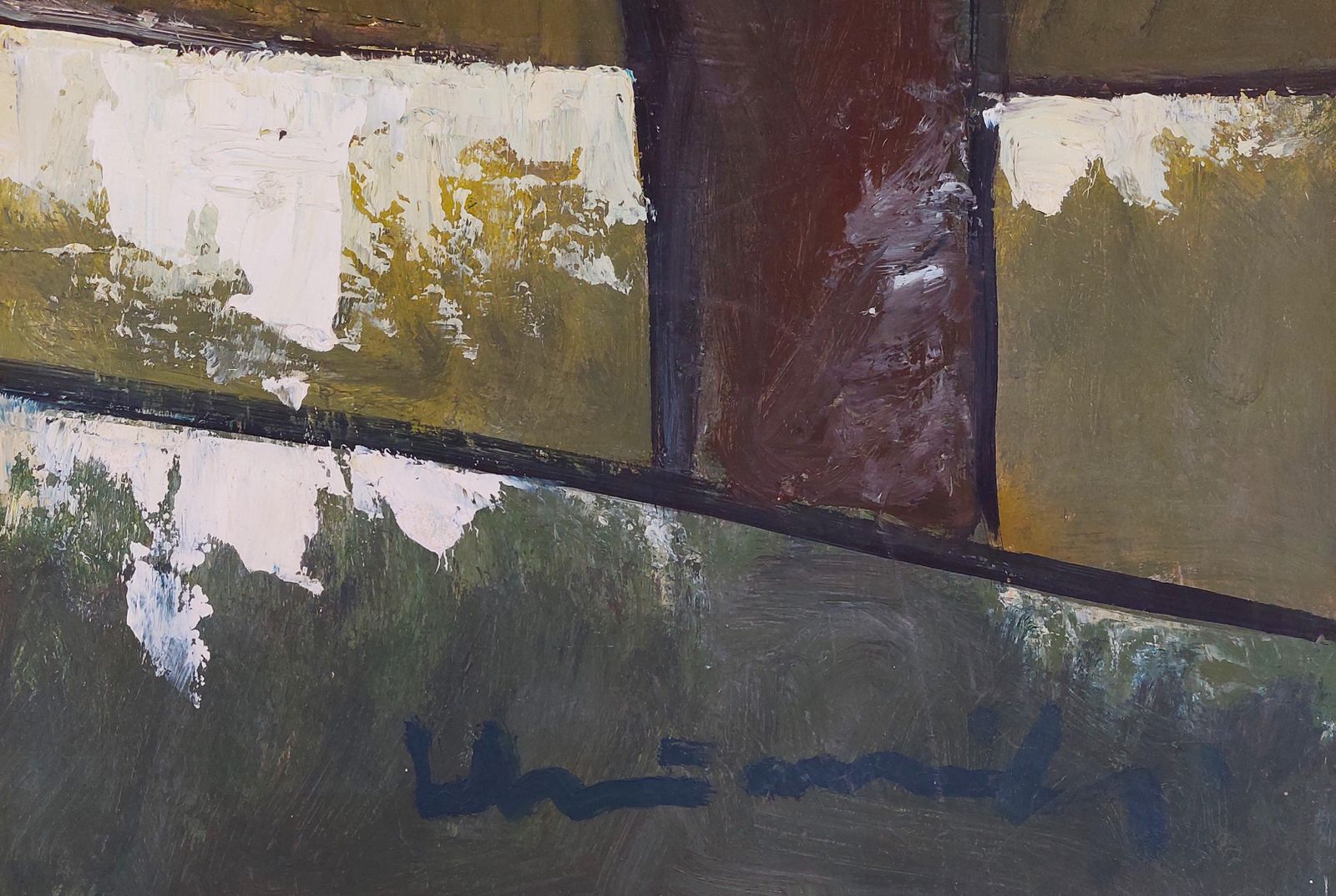 Laimdots Murnieks Wind Gestures.  Oil On Cardboard. 1996 photo furniture