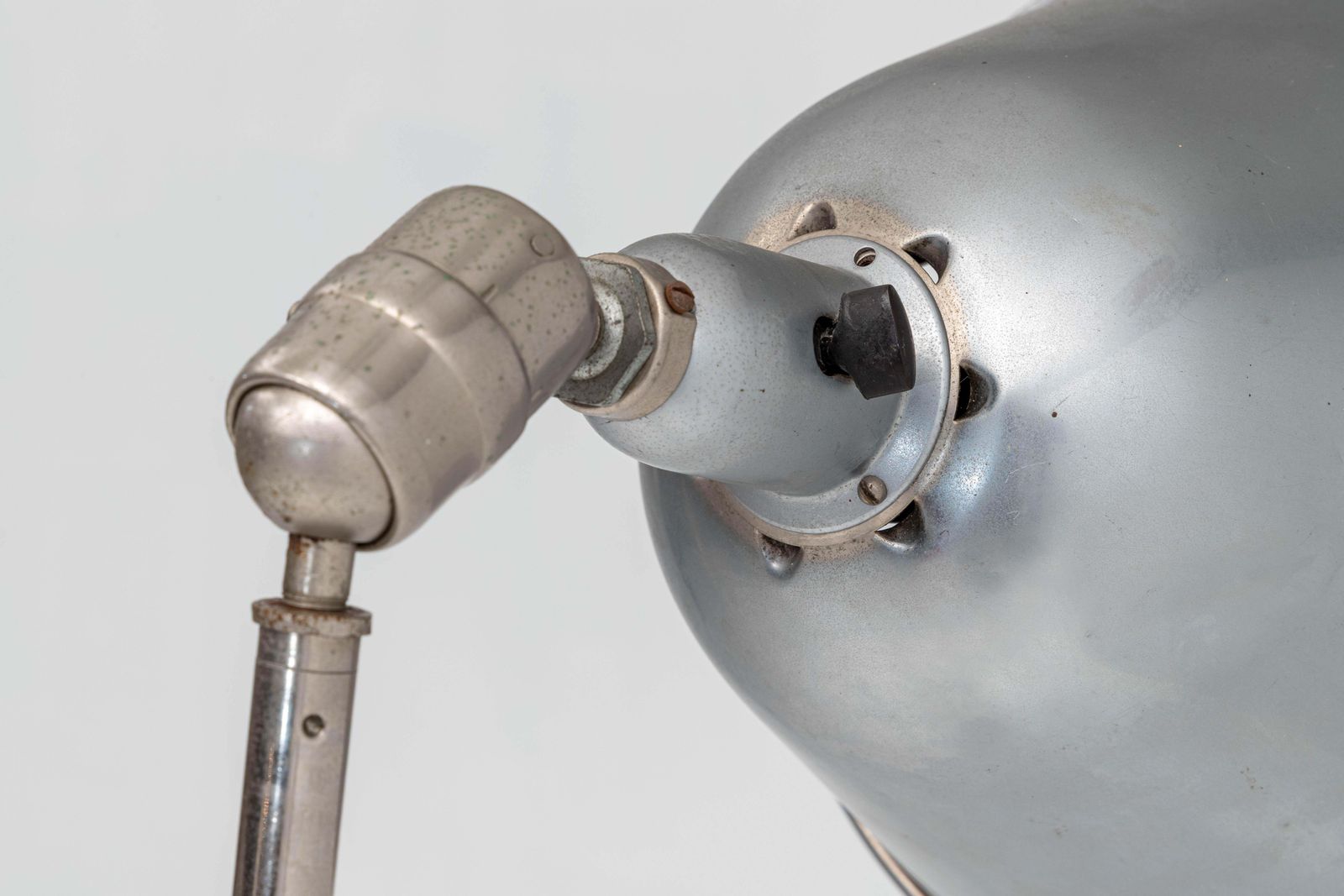 Vroege Versie Johan Petterson Triplex Lamp Met Metalen Kap, Zweden, Jaren 1930 photo for sale