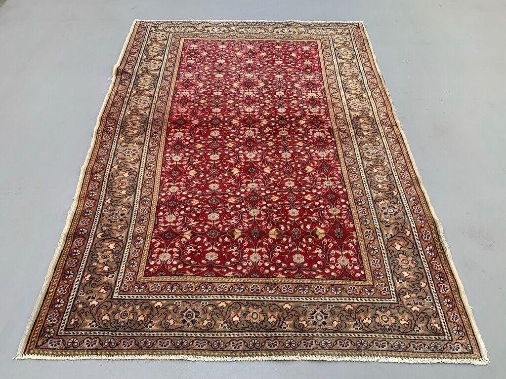 Vintage Turkish Rug 173x122 Cm Shabby Carpet Central Anatolian Medium photo for sale