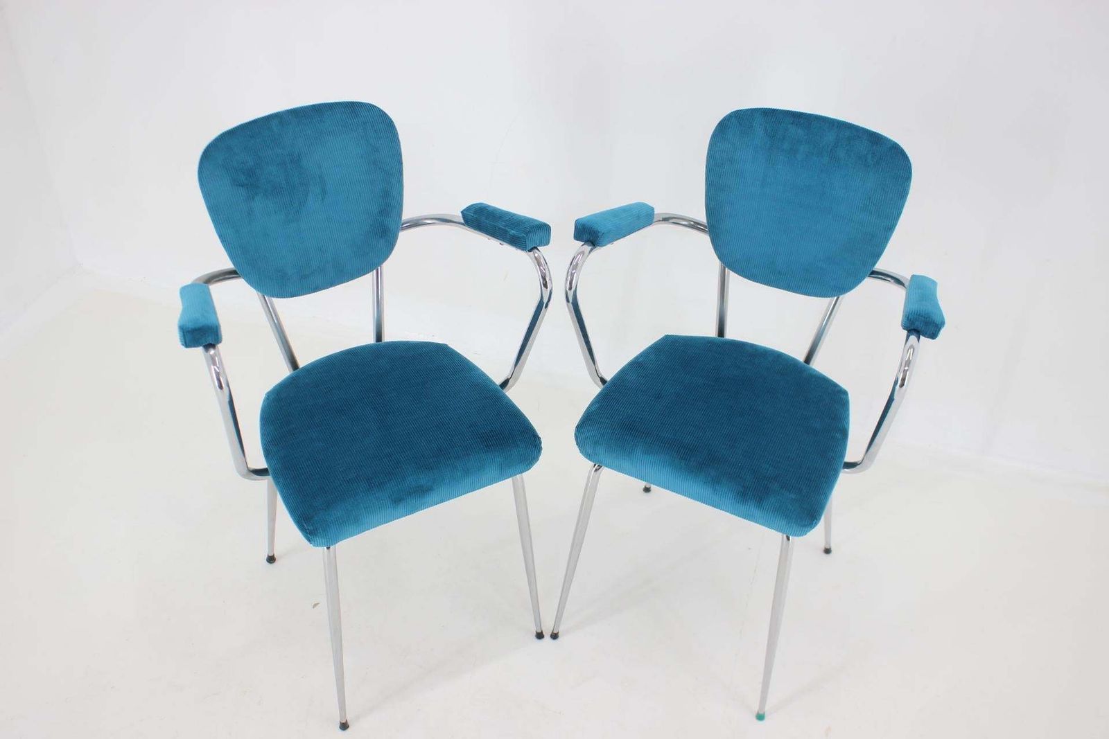 photo for sale 1960s Pair Of Italian Armchairs In Corduroy