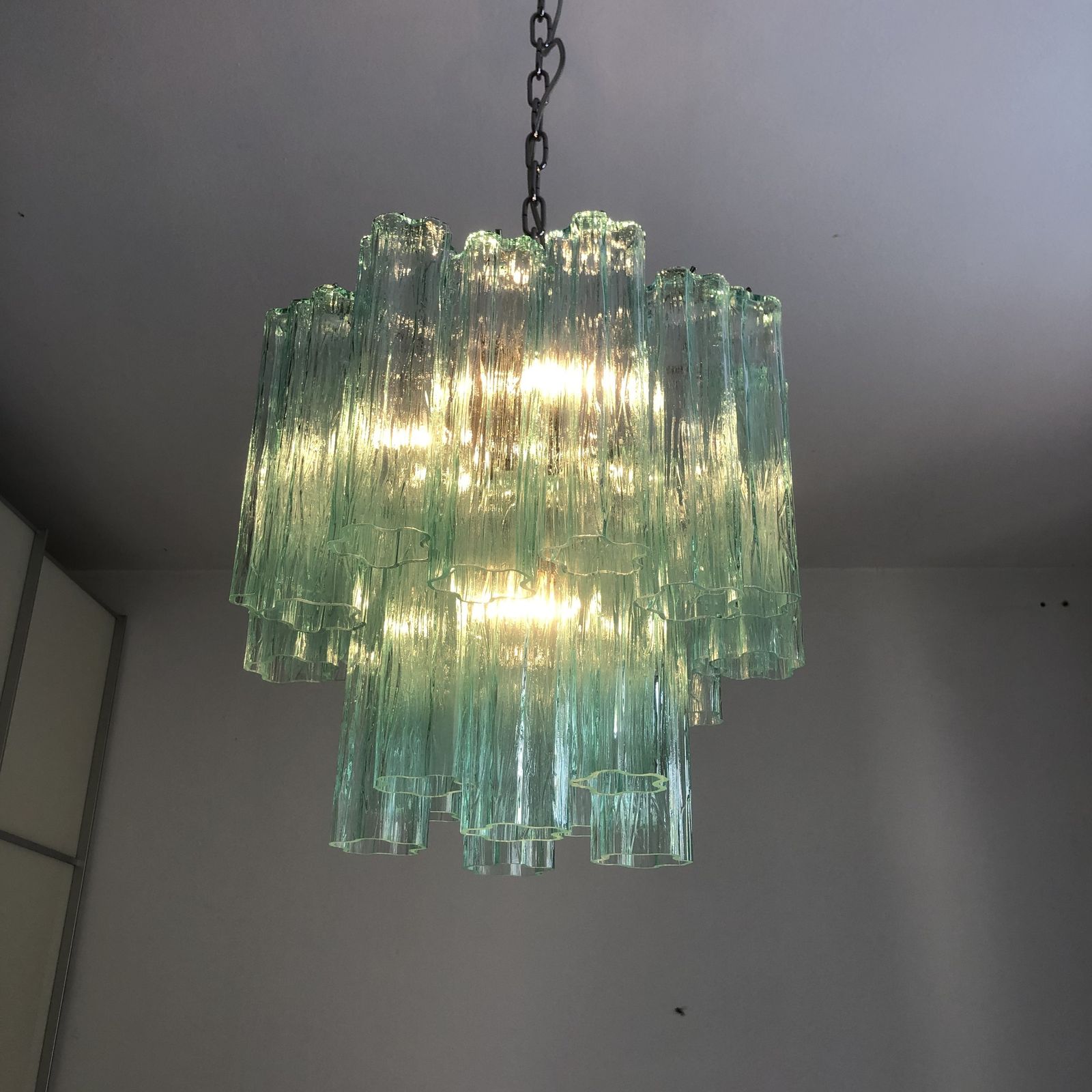 Impressive Murano Glass Sputnik Chandelier Like Mazzega Zuccheri Venini Barovier Style photo vinterior