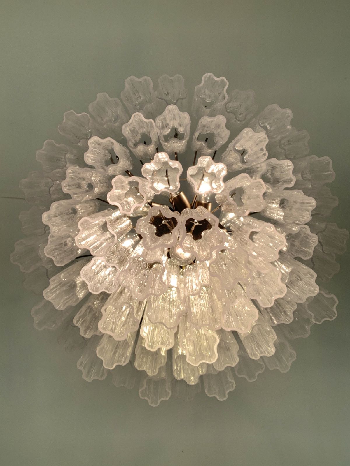 Impressive Murano Glass Sputnik Chandelier Like Mazzega Zuccheri Venini Barovier Style photo vinterior