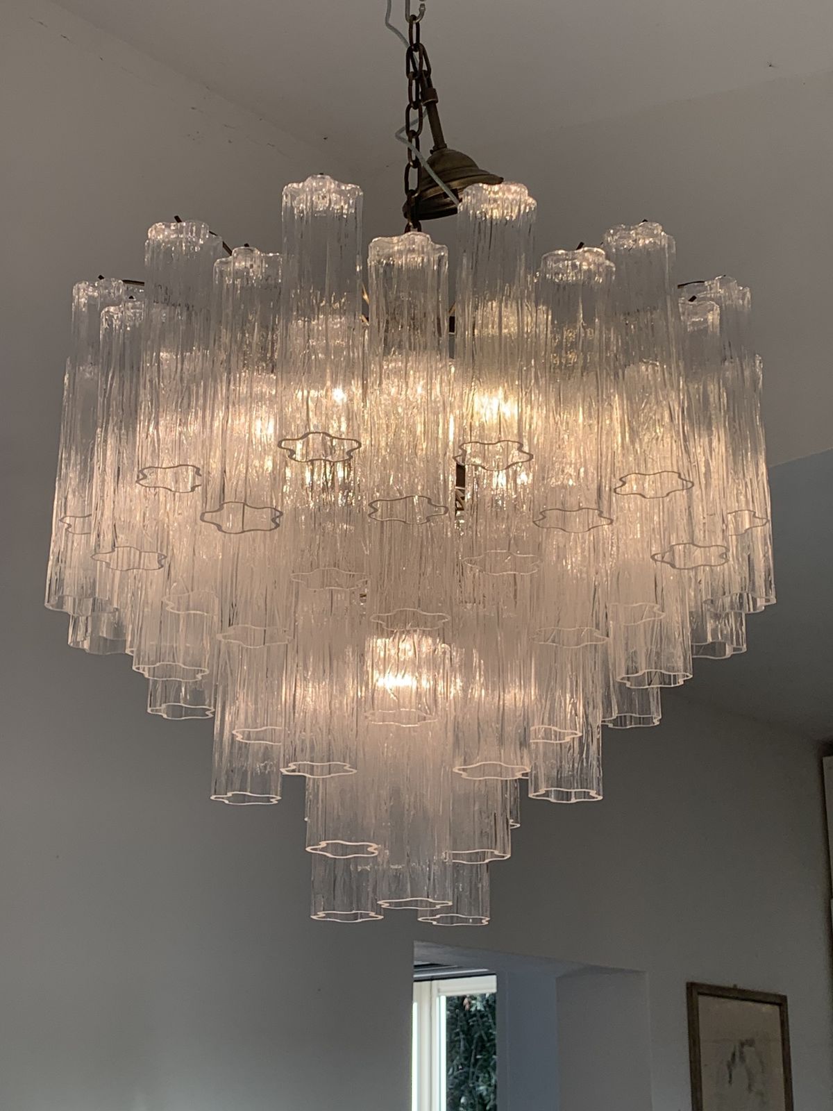 photo for sale Impressive Murano Glass Sputnik Chandelier Like Mazzega Zuccheri Venini Barovier Style