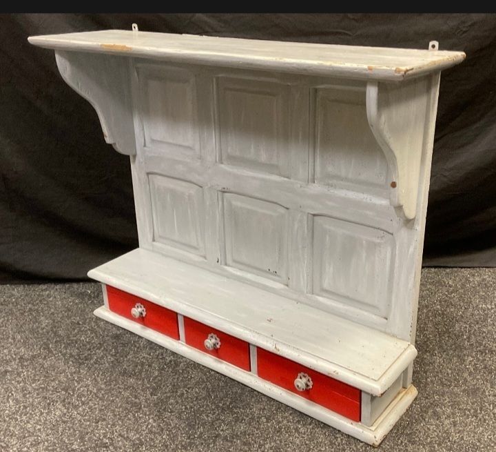 Painted French Kitchen Shelving