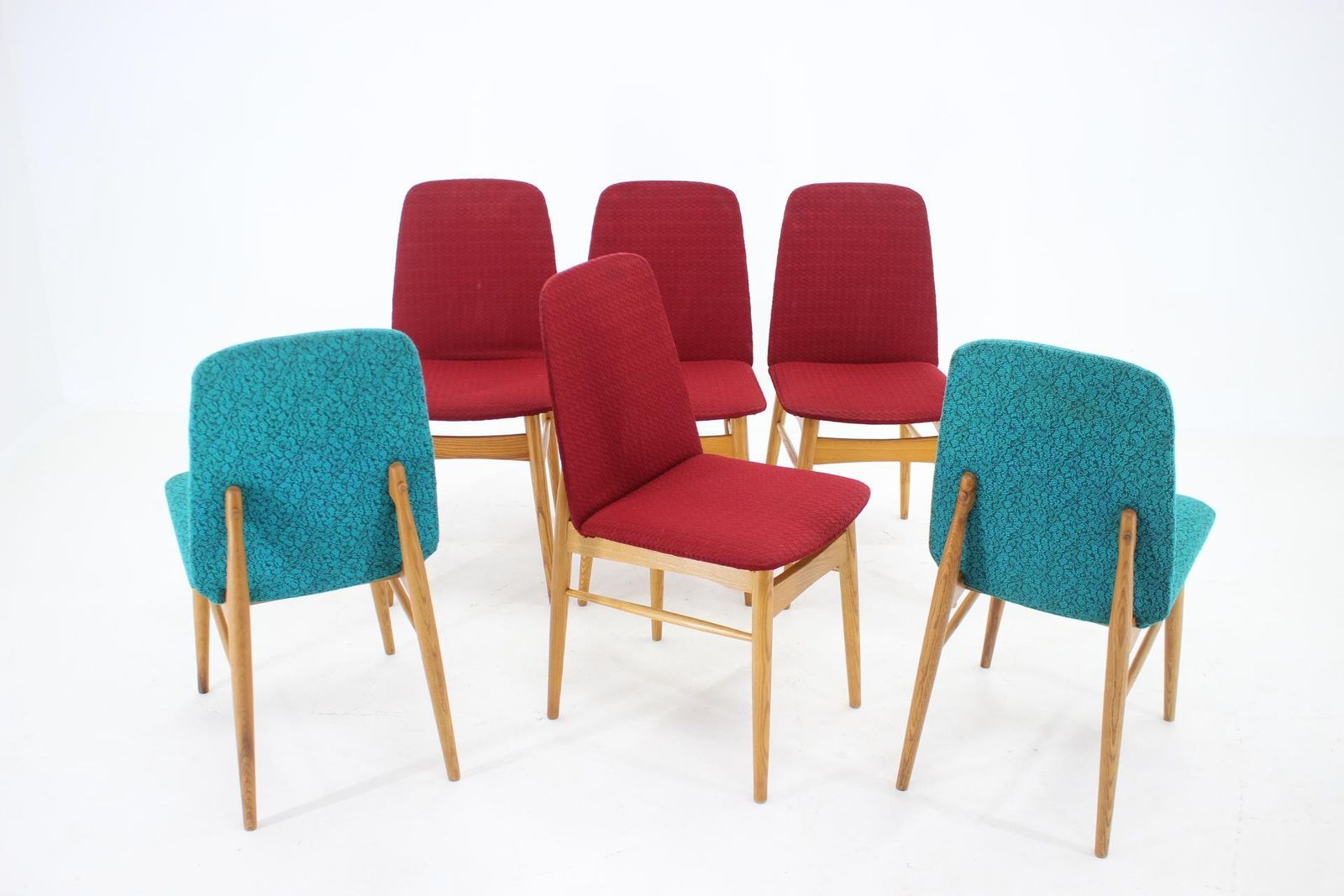 1960s Set Of 6 Ash Dining Chairs ,Czechoslovakia photo furniture