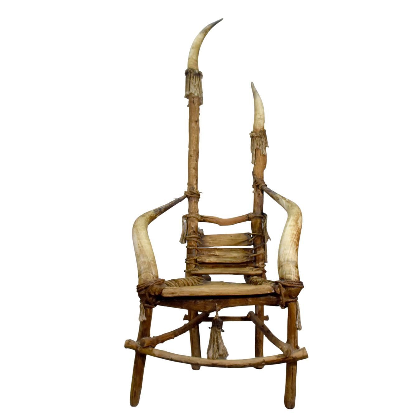 Throne Armchair "Gandalf" Sculpture By Michel Haillard