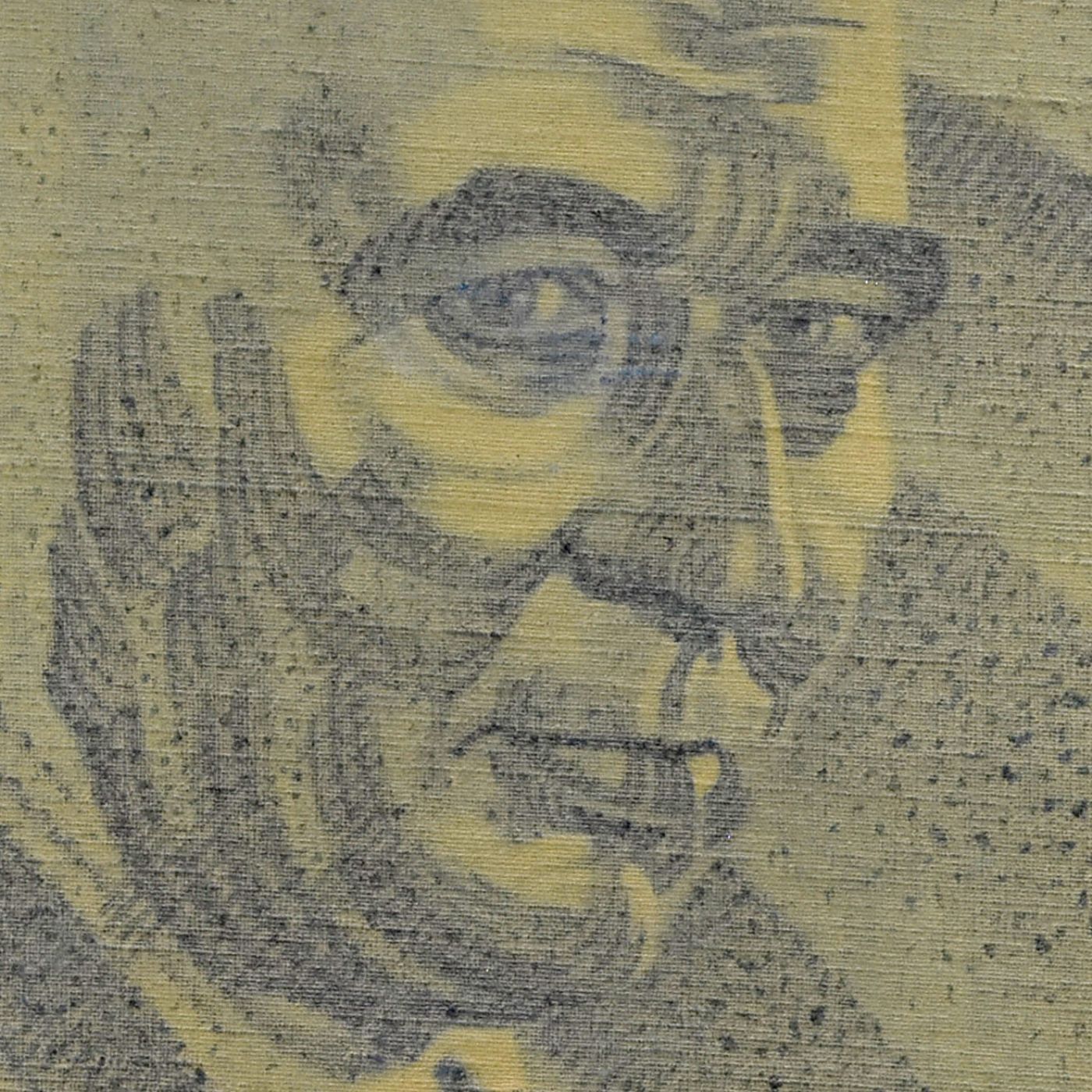 Charcoal And Sanguine Portrait On Textile French School Martinez photo for sale