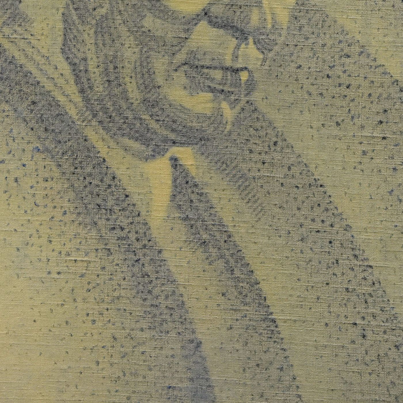 Charcoal And Sanguine Portrait On Textile French School Martinez photo Art