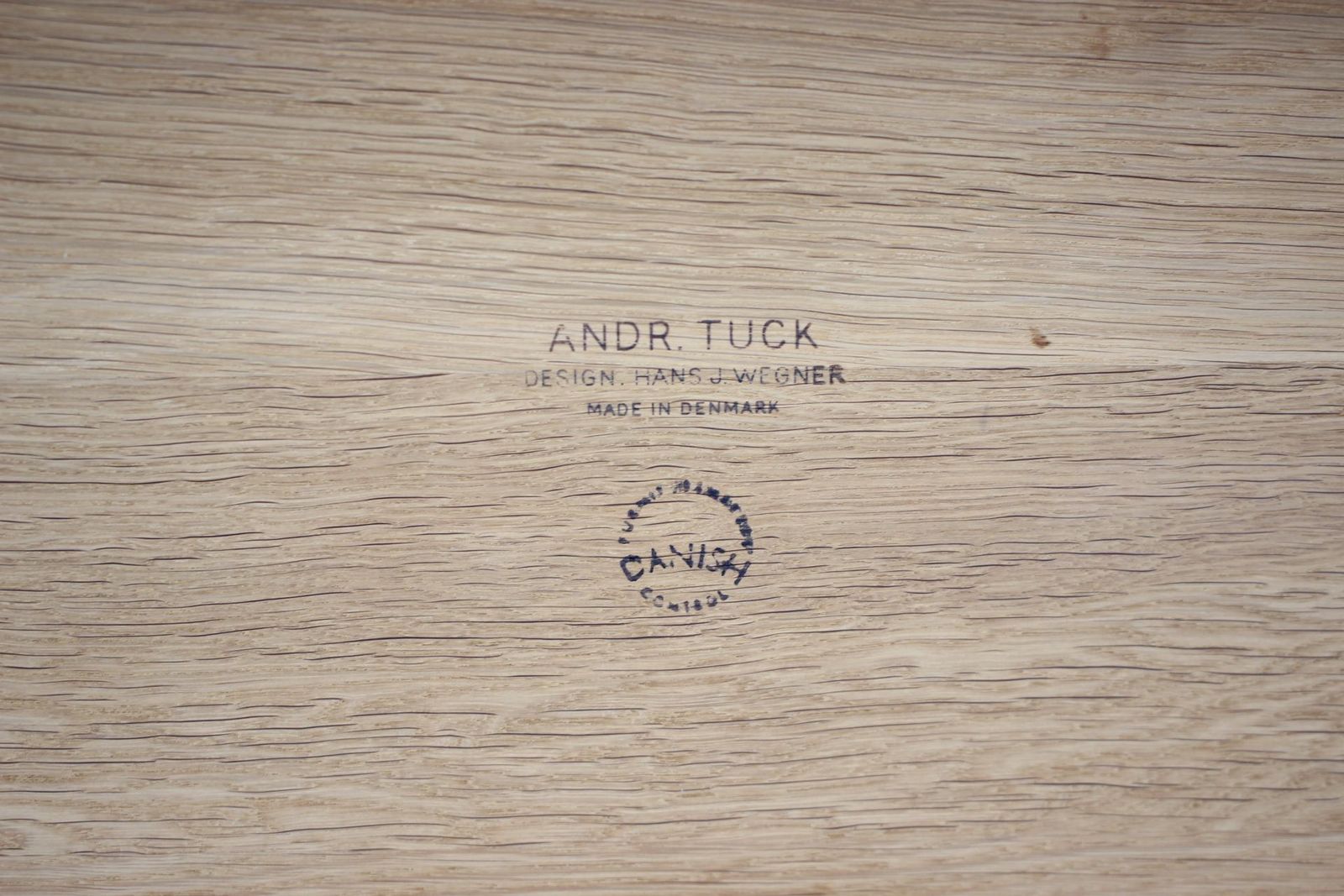 photo for sale 1960s Hans J Wegner Solid Oak Coffee Table 'At 15' For Andreas Tuck, Denmark