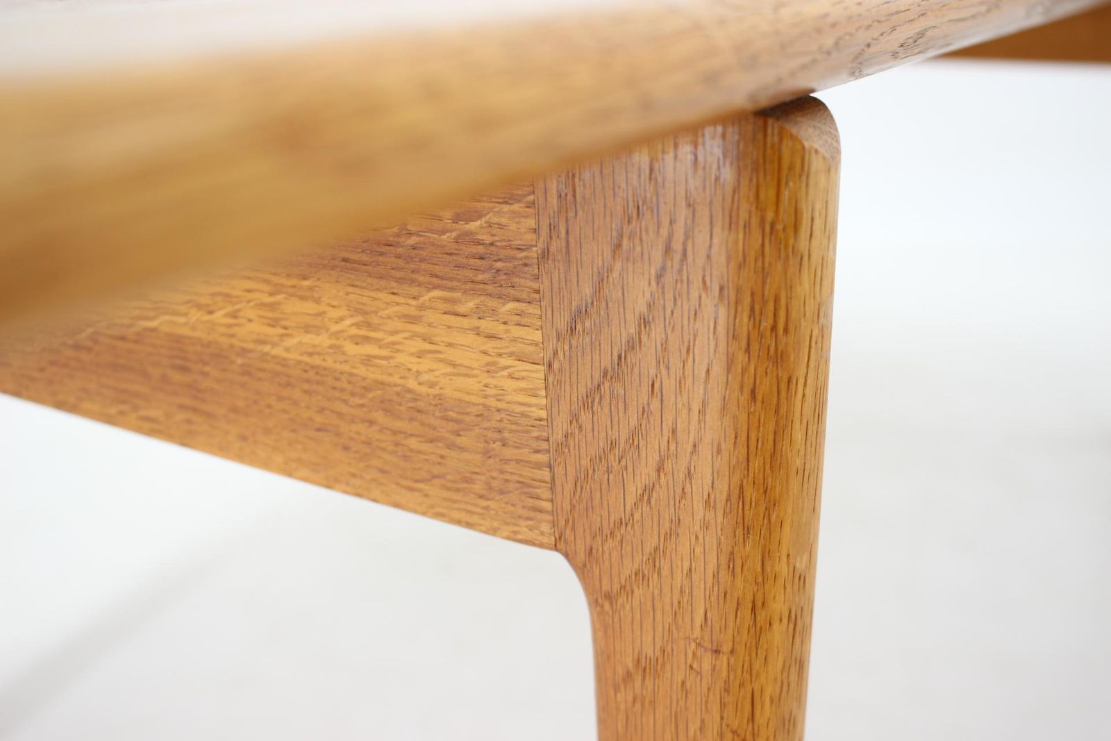 2010.0 1960s Hans J Wegner Solid Oak Coffee Table 'At 15' For Andreas Tuck, Denmark photo