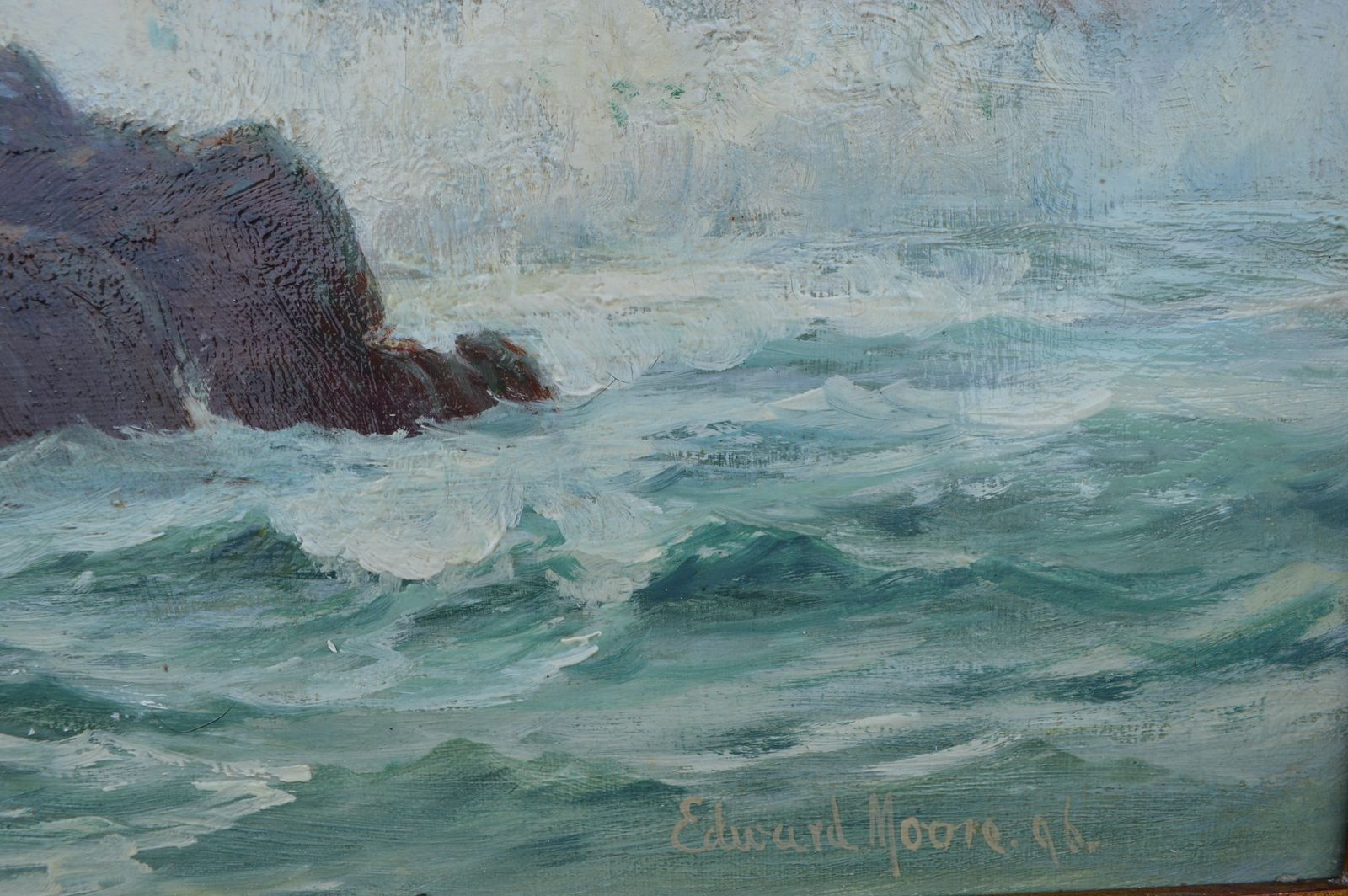 Edward Moore Seascape Oil Painting C,1896 photo Art