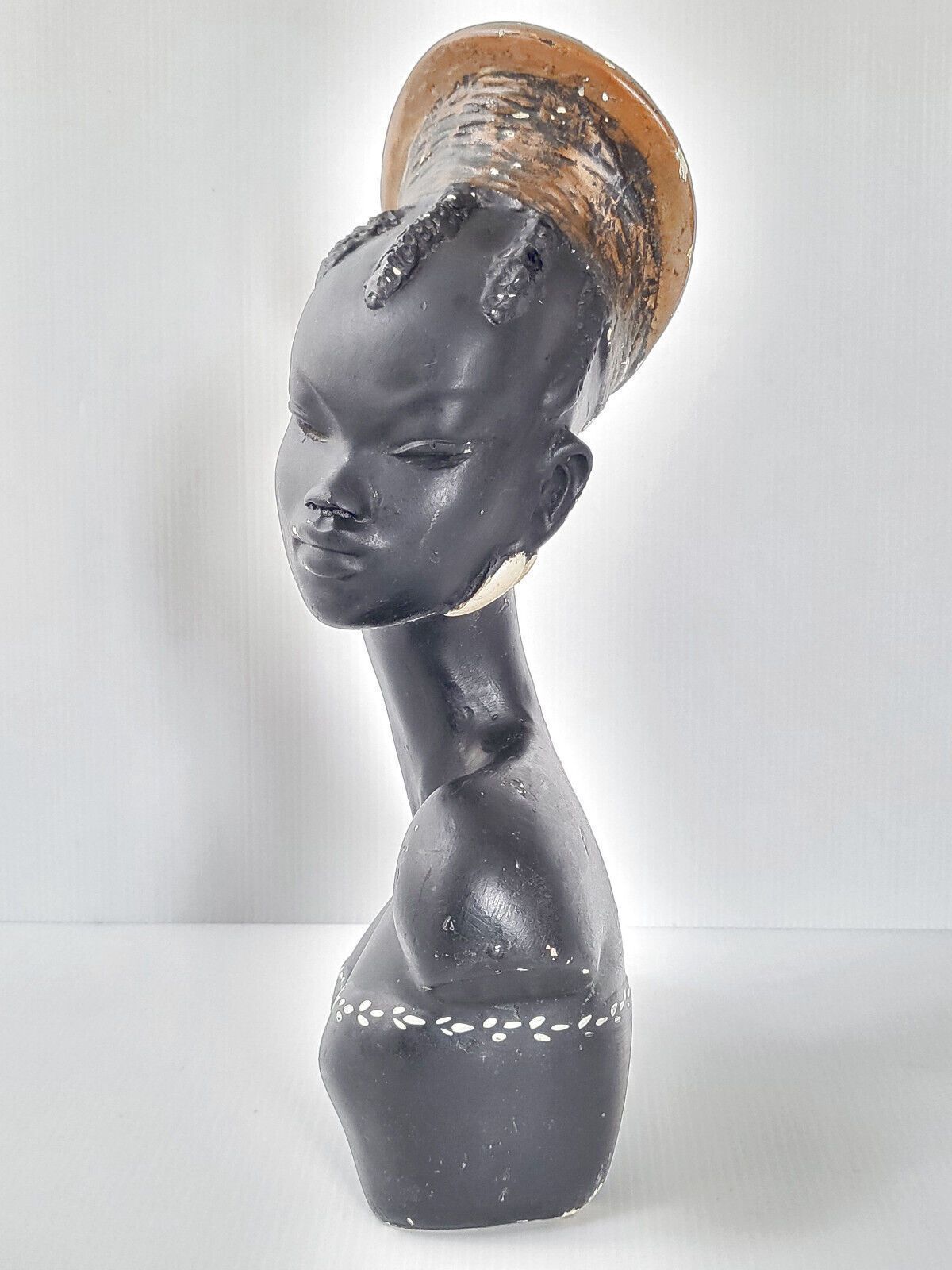 Vintage African Woman Bustre 1950 In Plaster 50s 1950s Rockabilly 50s photo Art