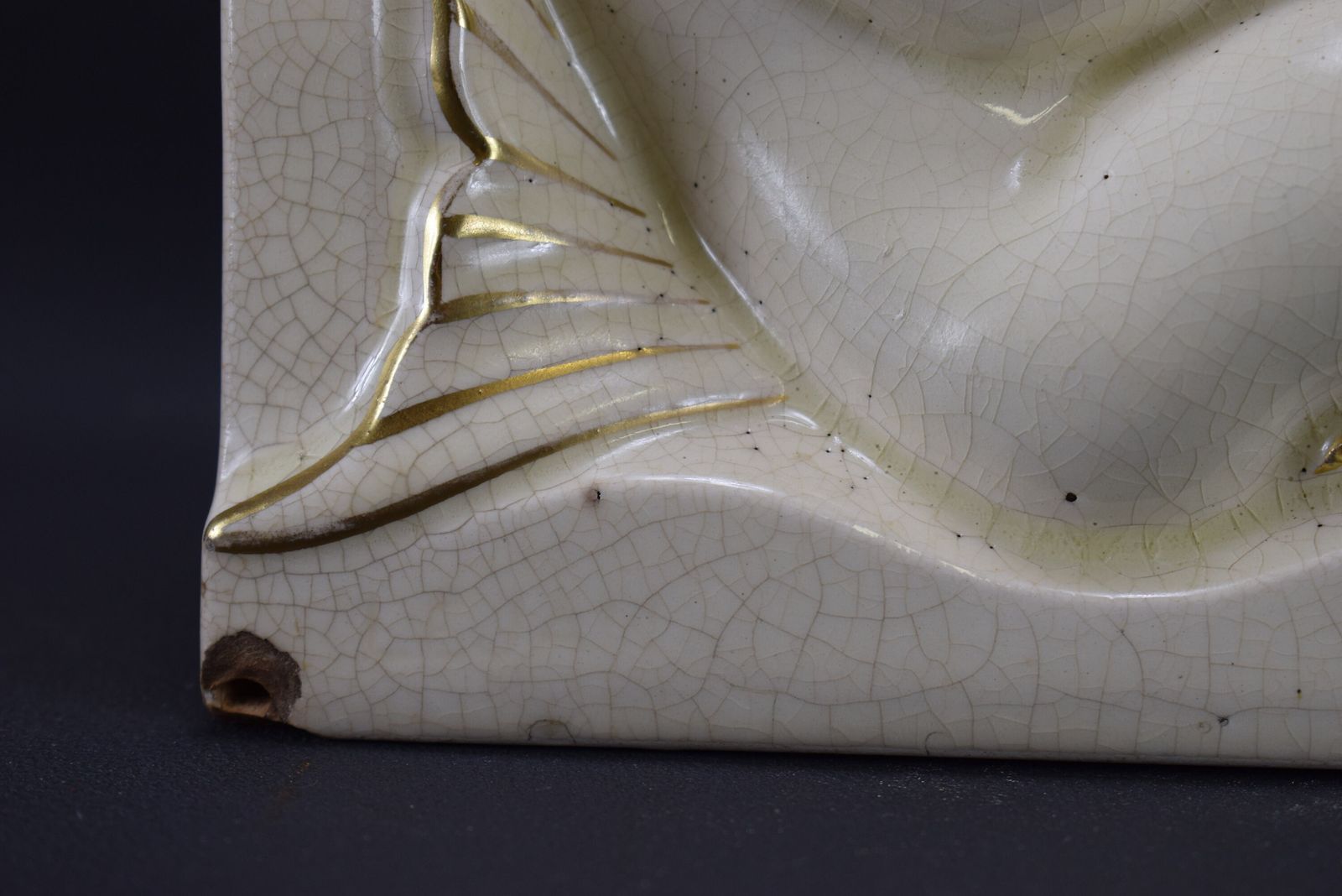Art Deco Pair Of Mermaid Bookends By Lejan Orchies White Ceramic photo vinterior