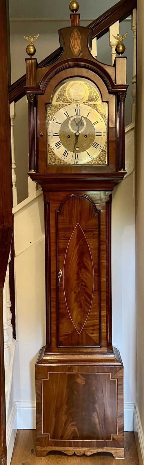George III London 8 Day Longcase Clock By Joseph Lum