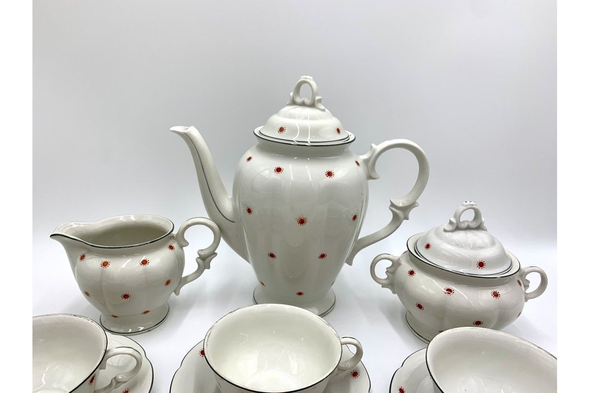 Parts Of The Giesche Coffee Service, Poland, 1940s photo vintage