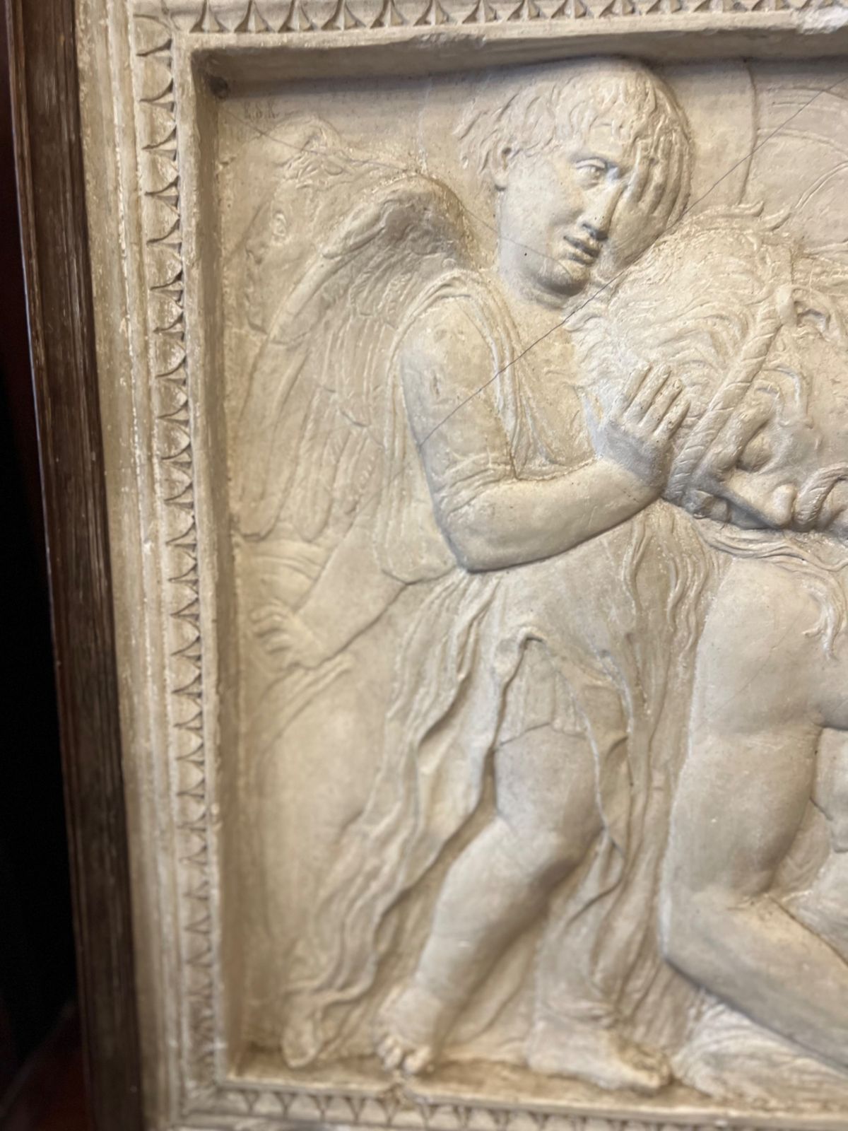 C19th Plaster Copy Of The Dead Christ Tended By Angels, By Donatello (C.1386 1466) photo 1250.0