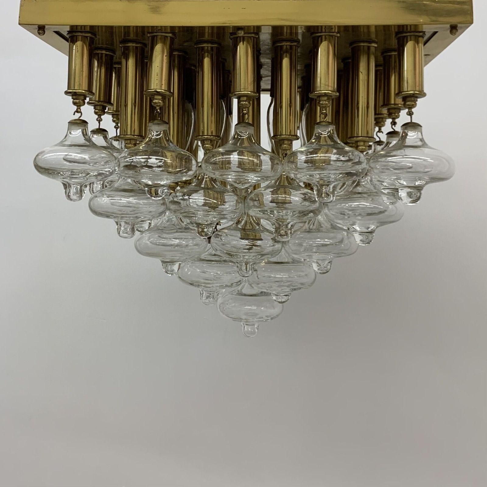 Mid Century Design Zeldzame Kalmar Gouden Plafondlamp, Jaren 1970 photo 4805.0