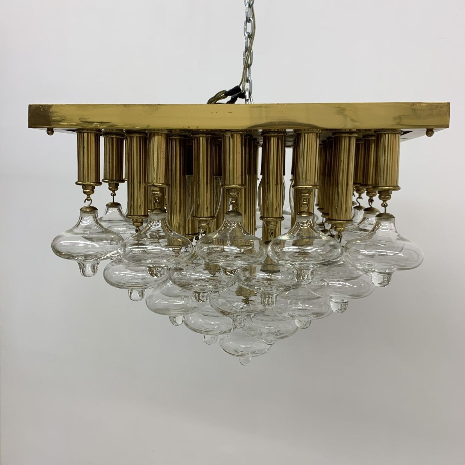 Mid Century Design Zeldzame Kalmar Gouden Plafondlamp, Jaren 1970 photo buy