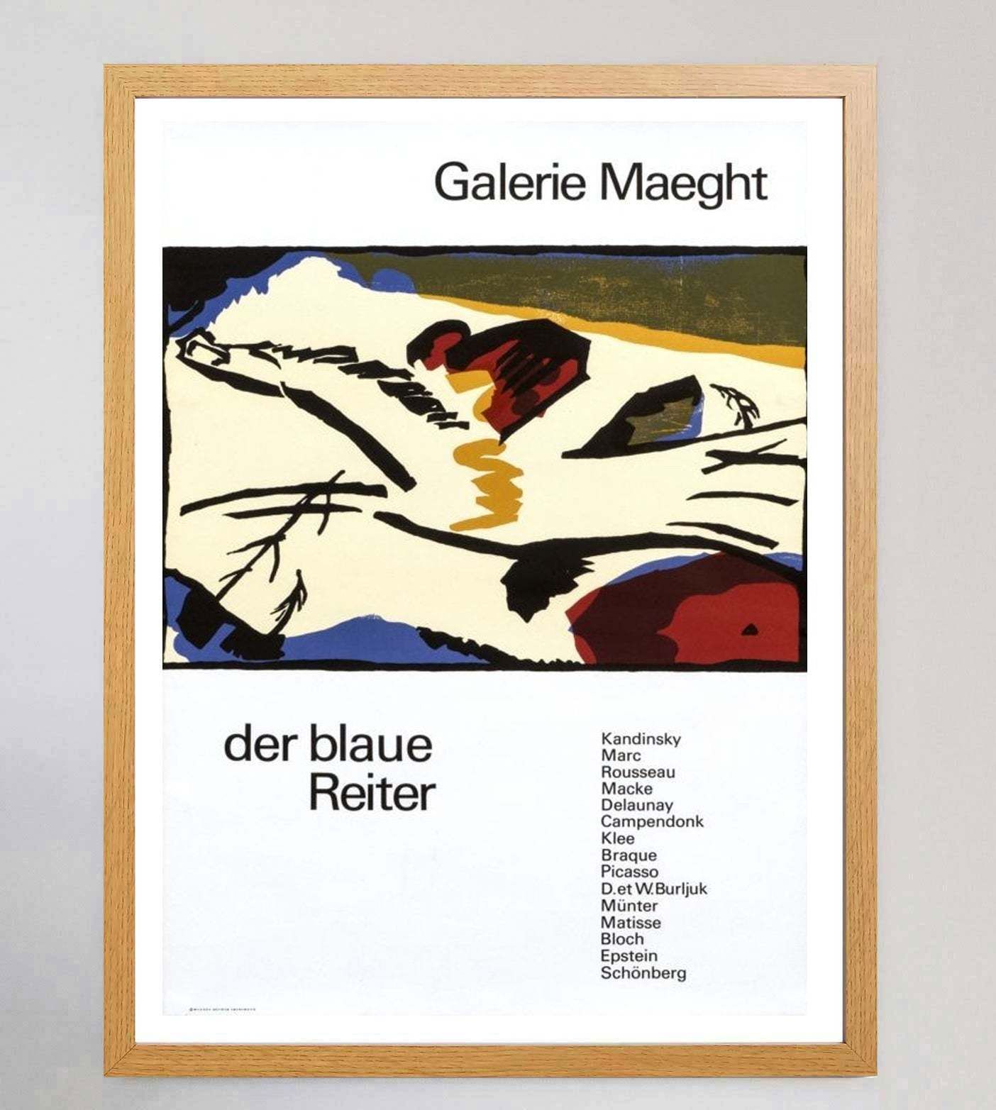 Der Blaue Reiter   Galerie Maeght Original Vintage Poster, 1960s photo Art