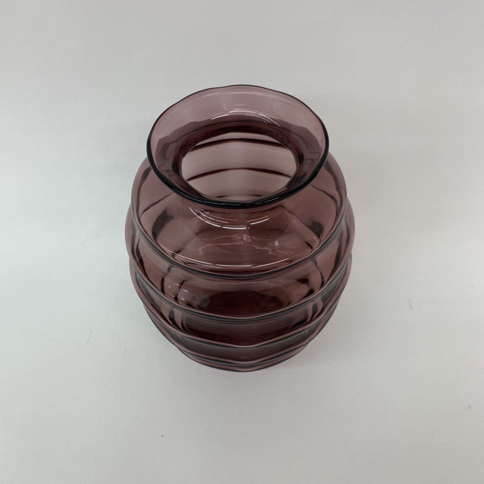 Art Deco Doyen Vaas Paars Glas, Jaren 1930 photo 373.24