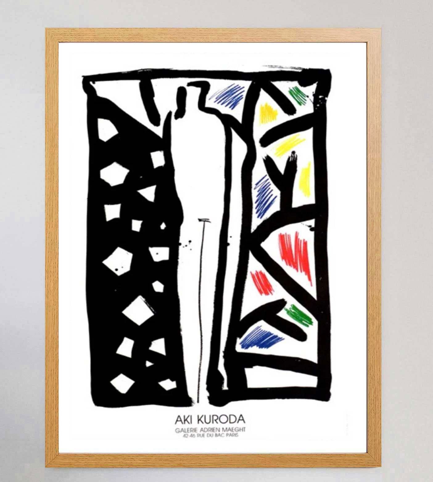 Aki Kuroda   Galerie Maeght Original Vintage Poster photo Art