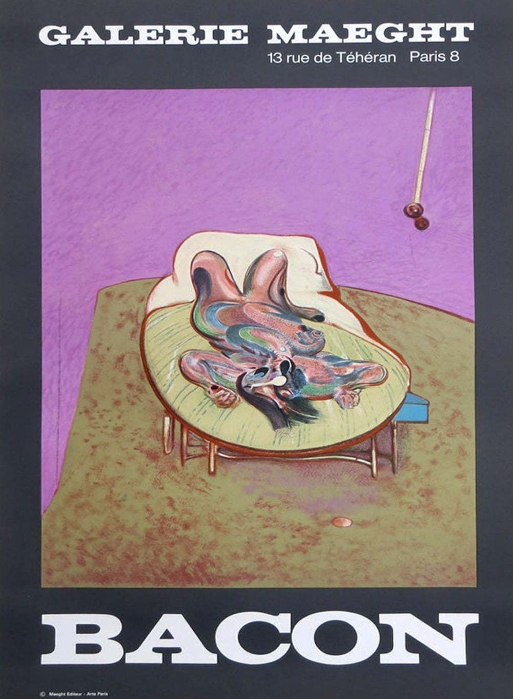 Francis Bacon   Personnage Couche Original Vintage Poster