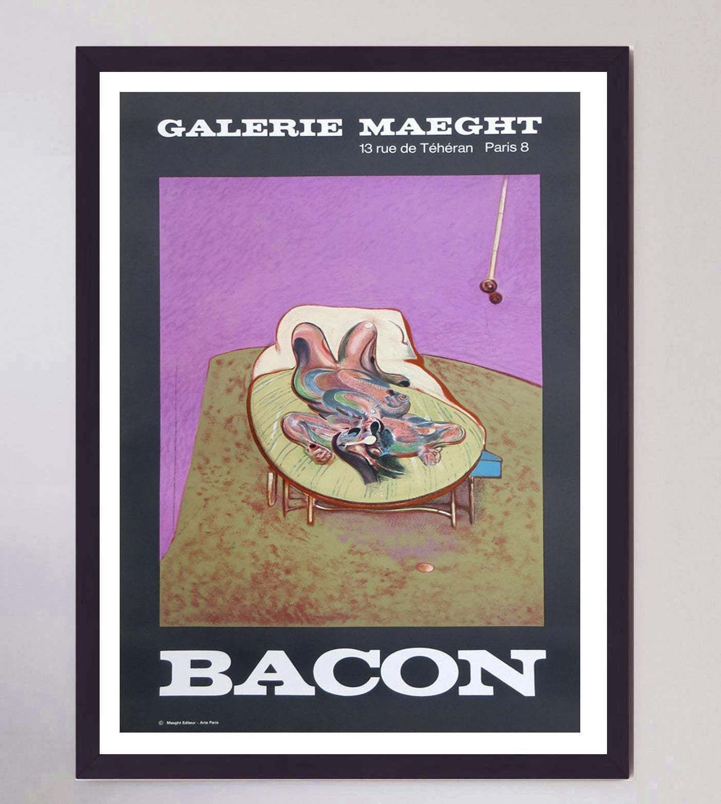 Francis Bacon   Personnage Couche Original Vintage Poster photo furniture