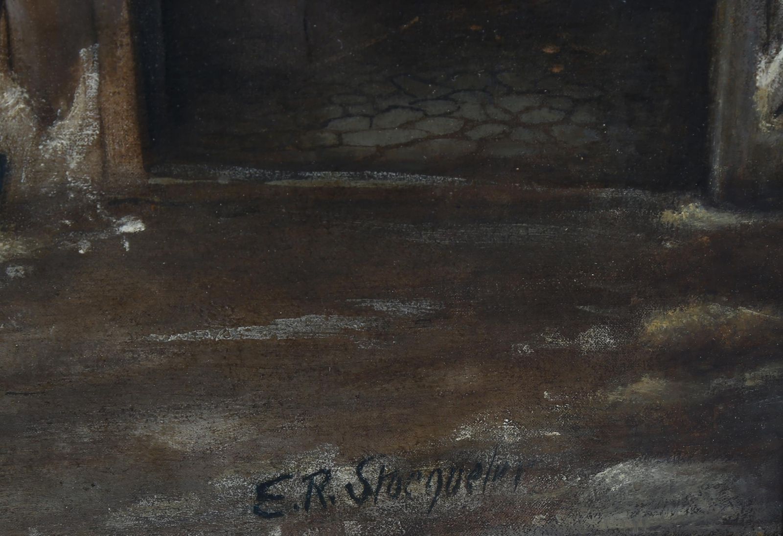 "Blacksmith".  Oil Painting By Edwin Roper Stocqueler (Australian   1829   1895) photo for sale