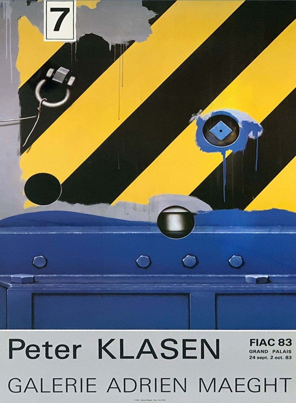Peter Klasen   Fiac 1983   Original Vintage Poster