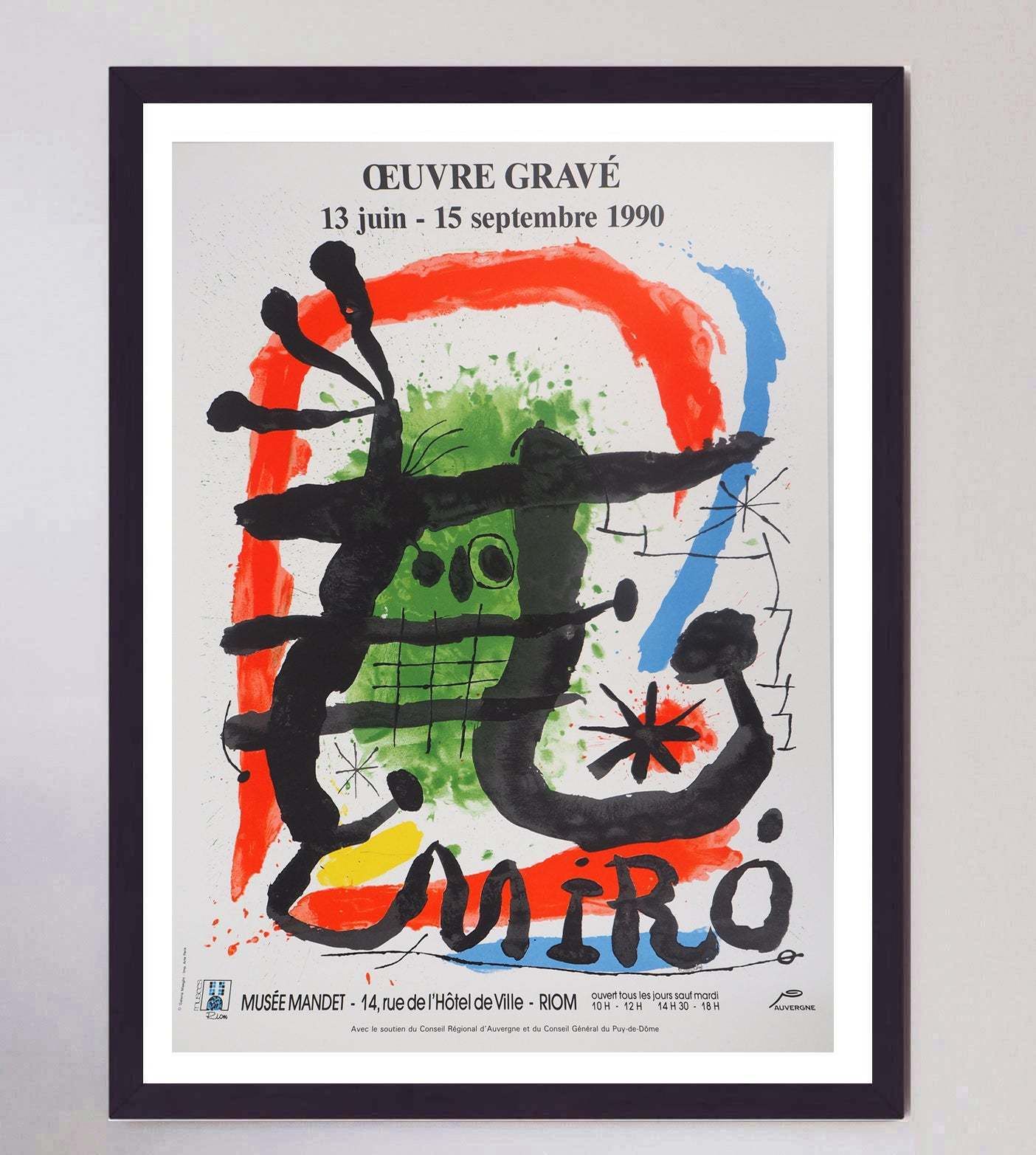 Joan Miro   Mandet Museum Original Vintage Poster photo furniture