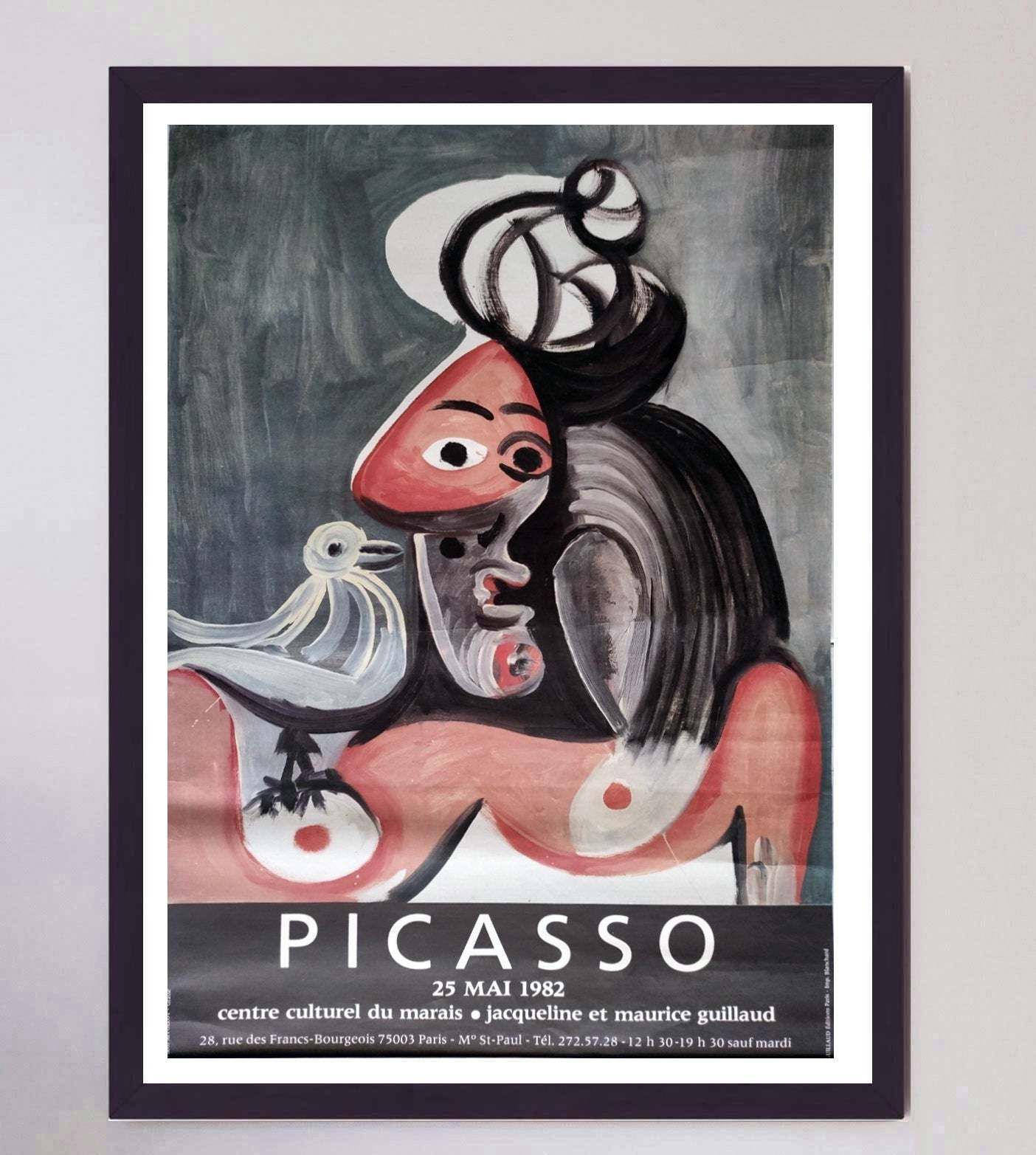 Pablo Picasso   Marais Cultural Center Original Vintage Poster photo furniture