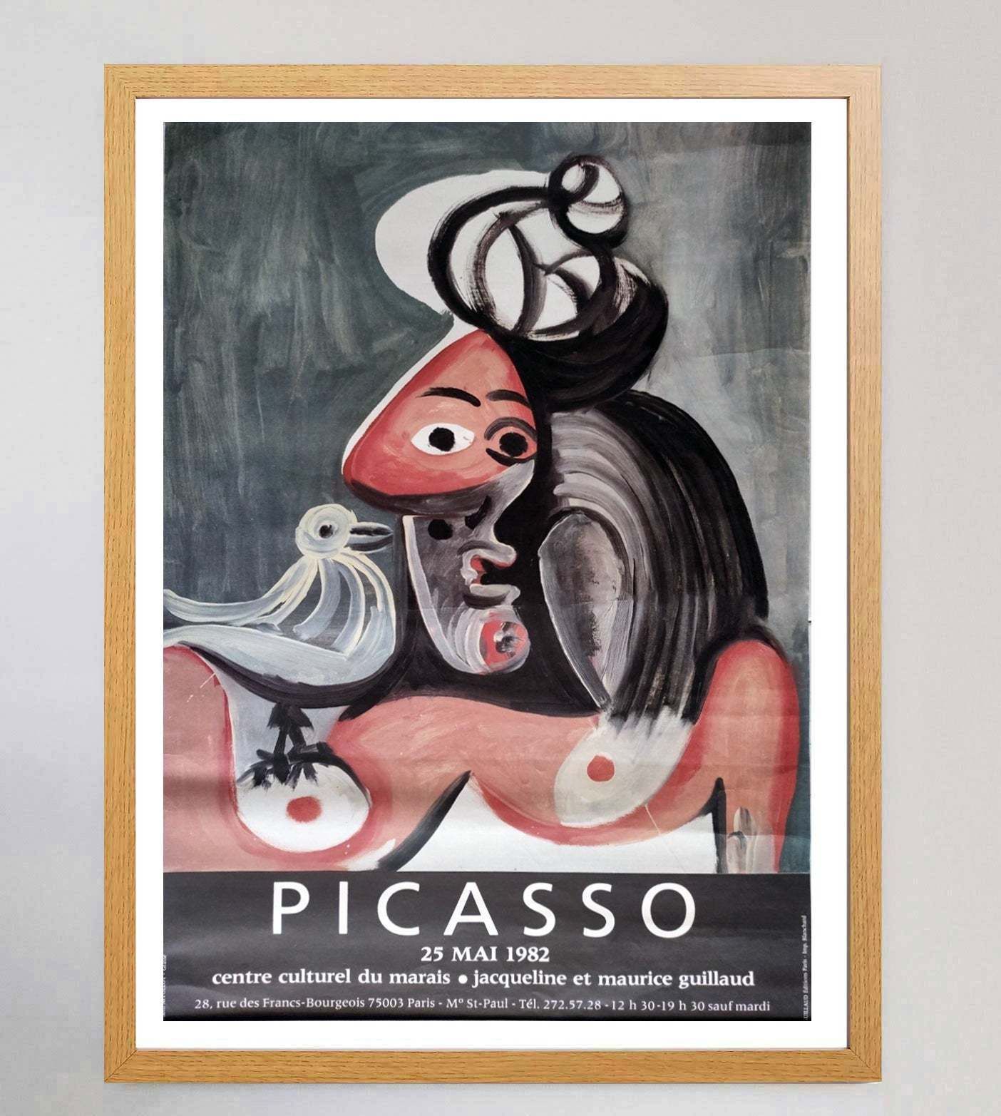 Pablo Picasso   Marais Cultural Center Original Vintage Poster photo Art