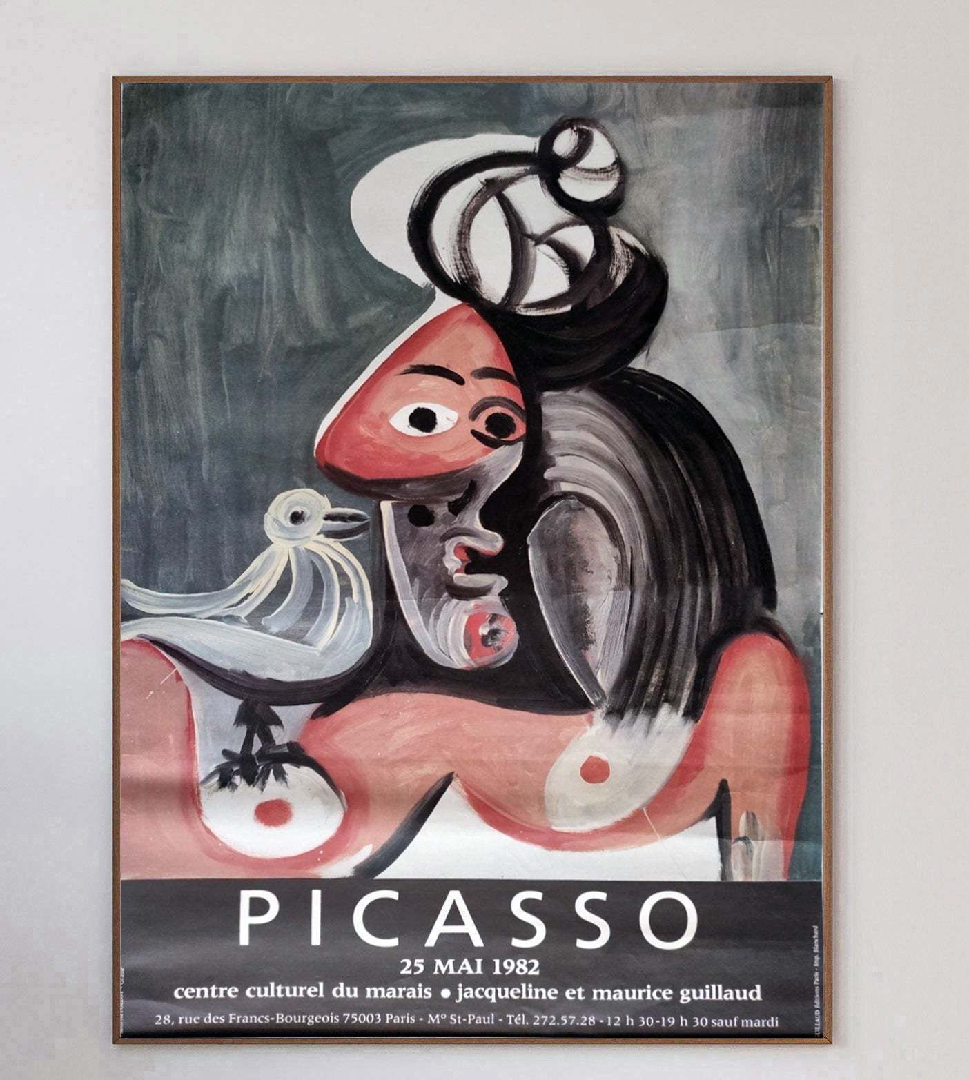 Pablo Picasso   Marais Cultural Center Original Vintage Poster photo 406.0