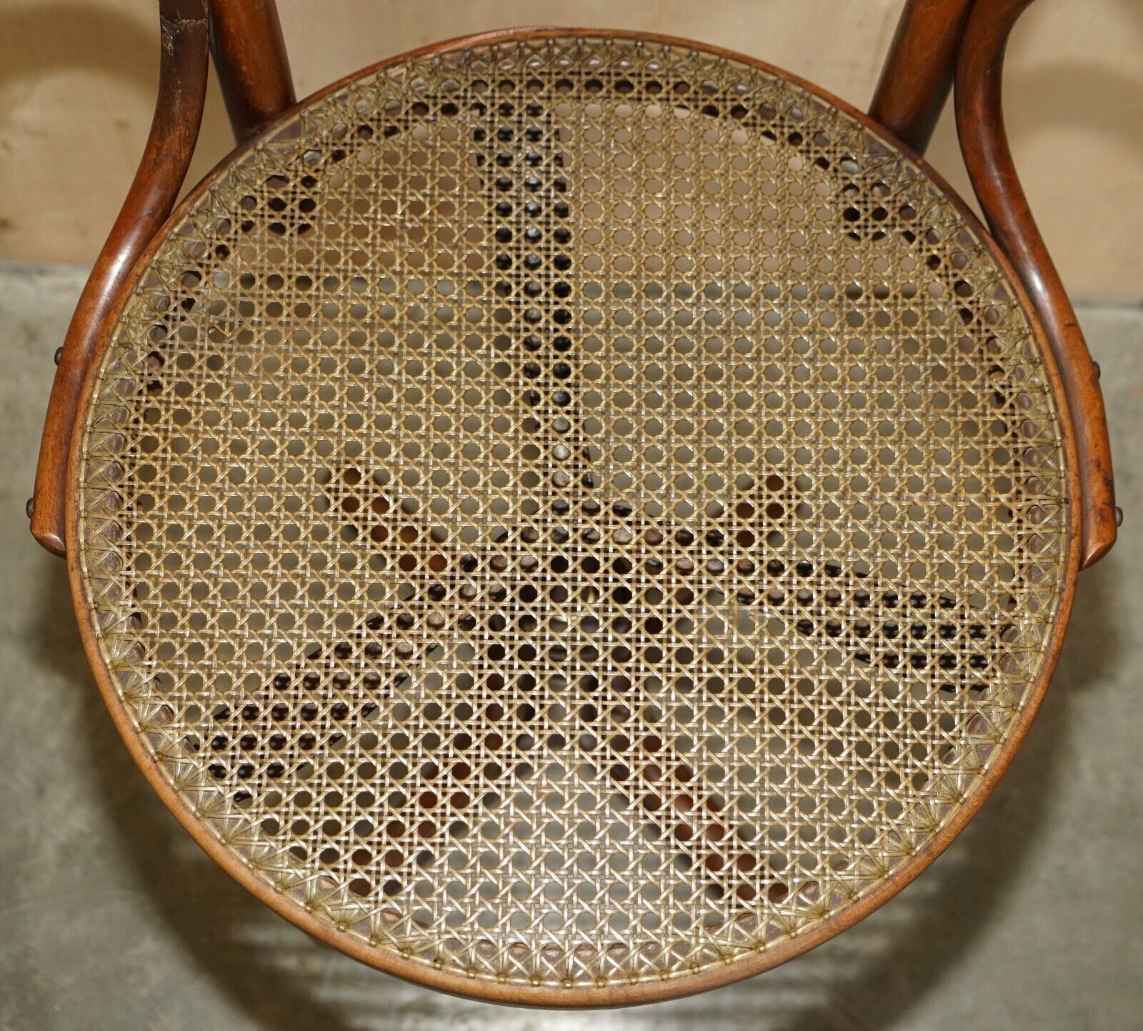 Original Antique Thonet Swivel Bergere Desk Captains Armchair Model Number 3 photo buy