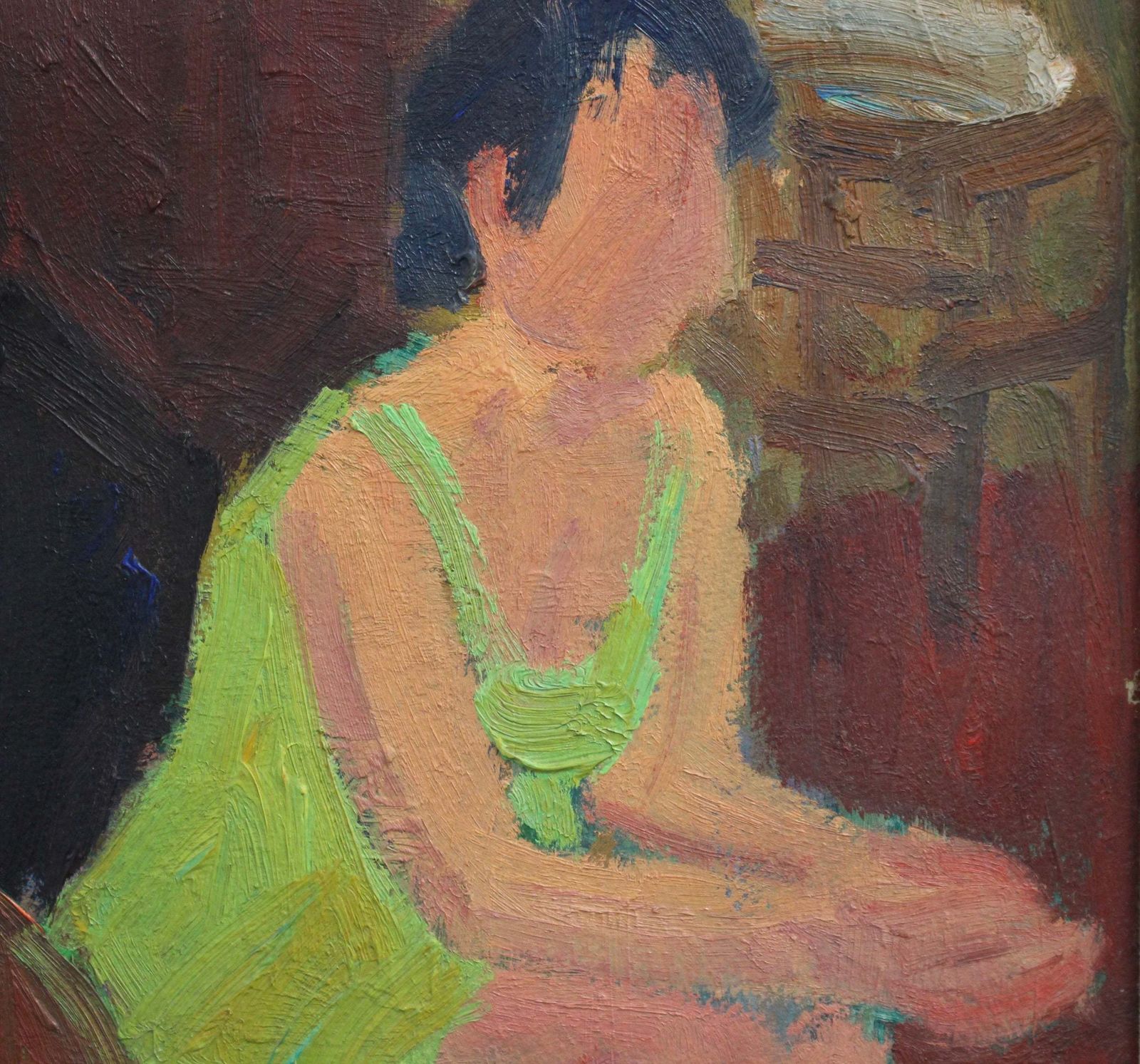 Seated Woman By François Diana (Circa 1970s) photo vinterior