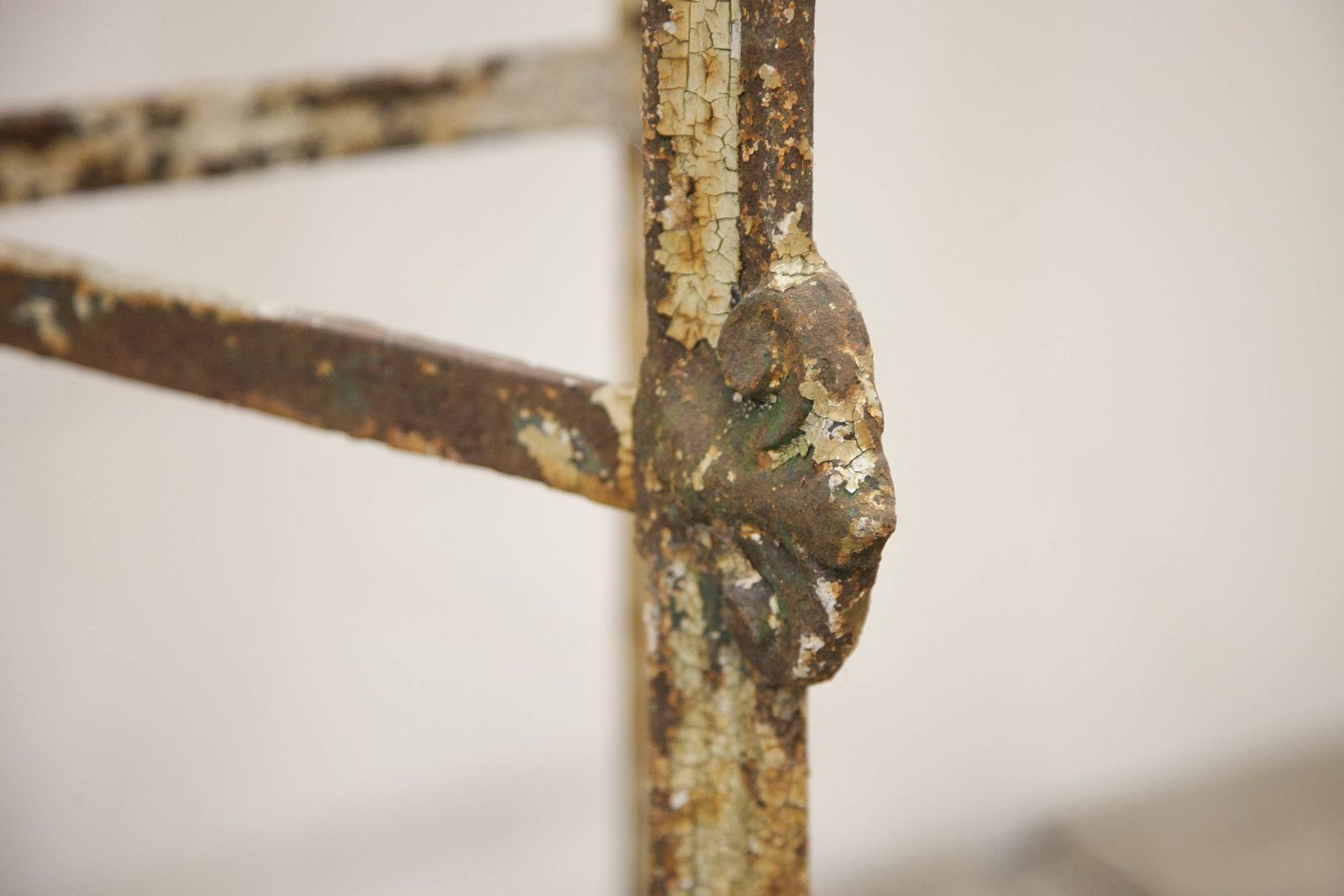 Pre Industrial French Cast Iron Jardinere Stand photo for sale