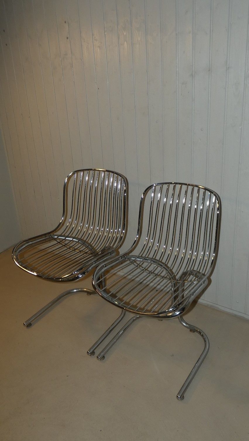 Italian Radiofreccia Chairs By Gastone Rinaldi For Rima, 1970s, Set Of 2 photo for sale
