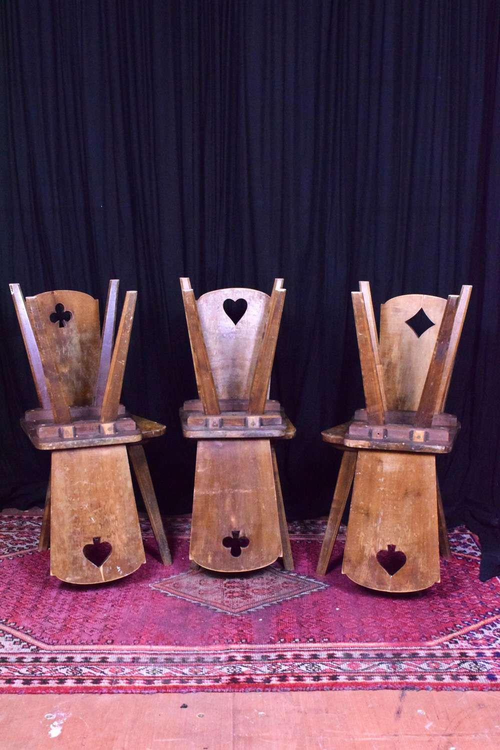 Rustic Scandinavian Children's Play Chairs, Set Of Six photo for sale