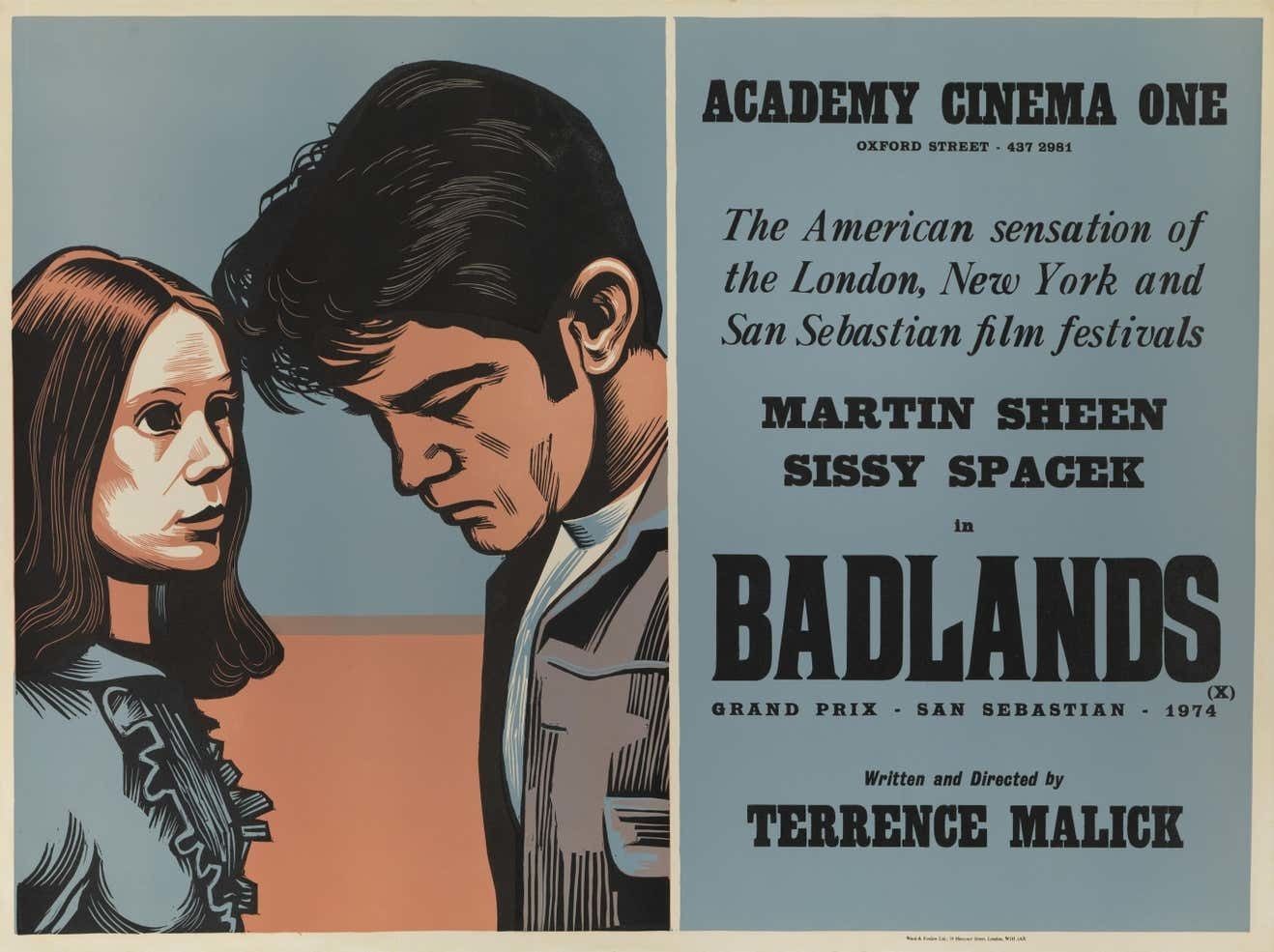 Original British Film Poster For The Badlands 1974 photo for sale