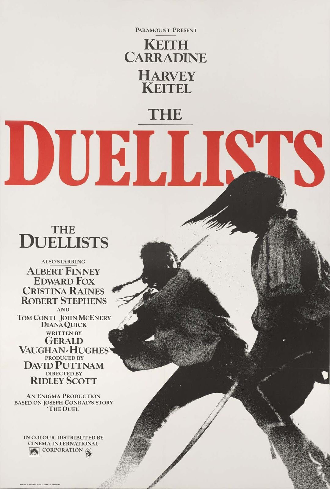 Original British Film Poster For Ridley Scott's Directorial Debut In 1977 photo for sale