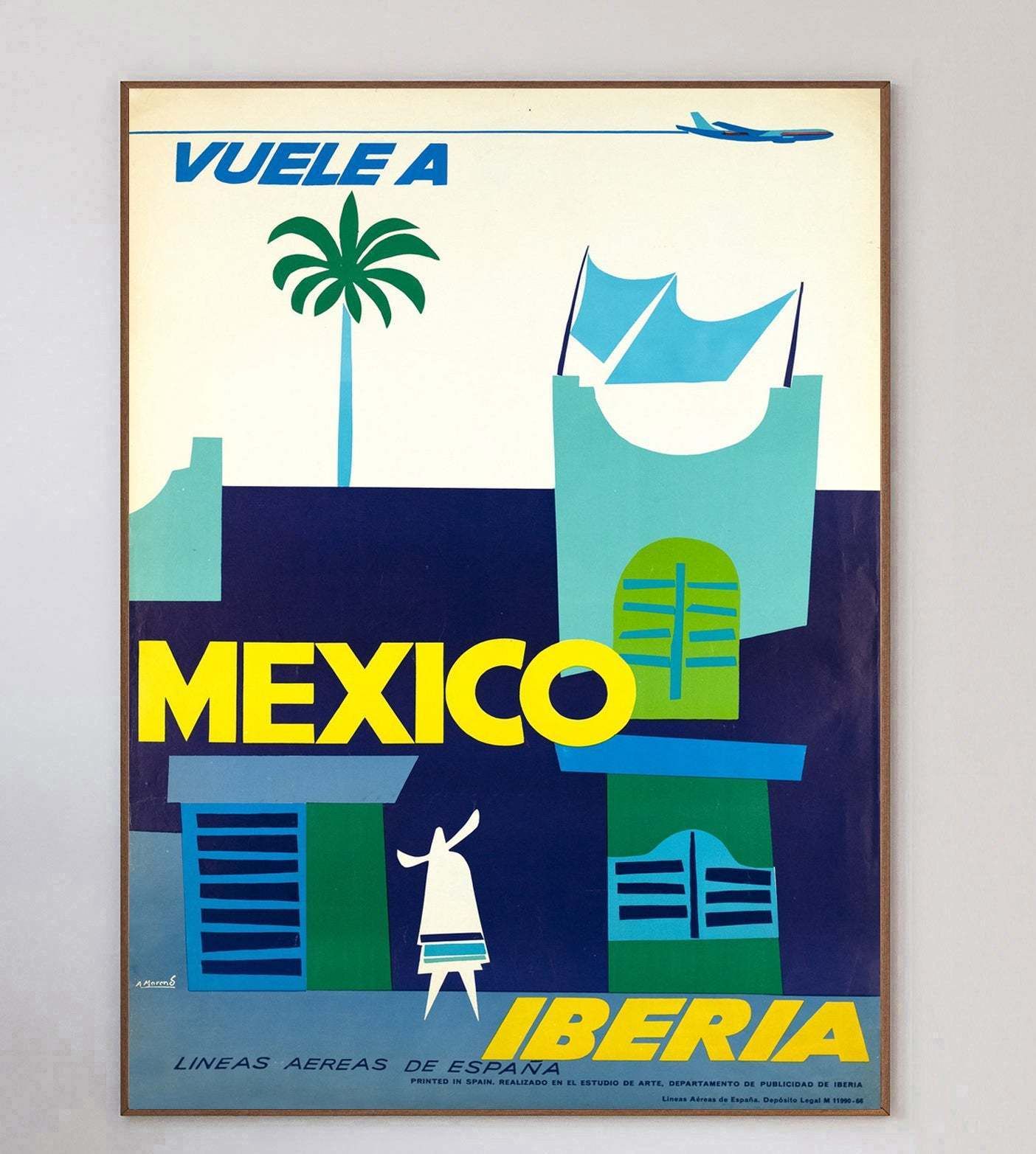 Iberia   Mexico Original Vintage Poster photo 1206.0