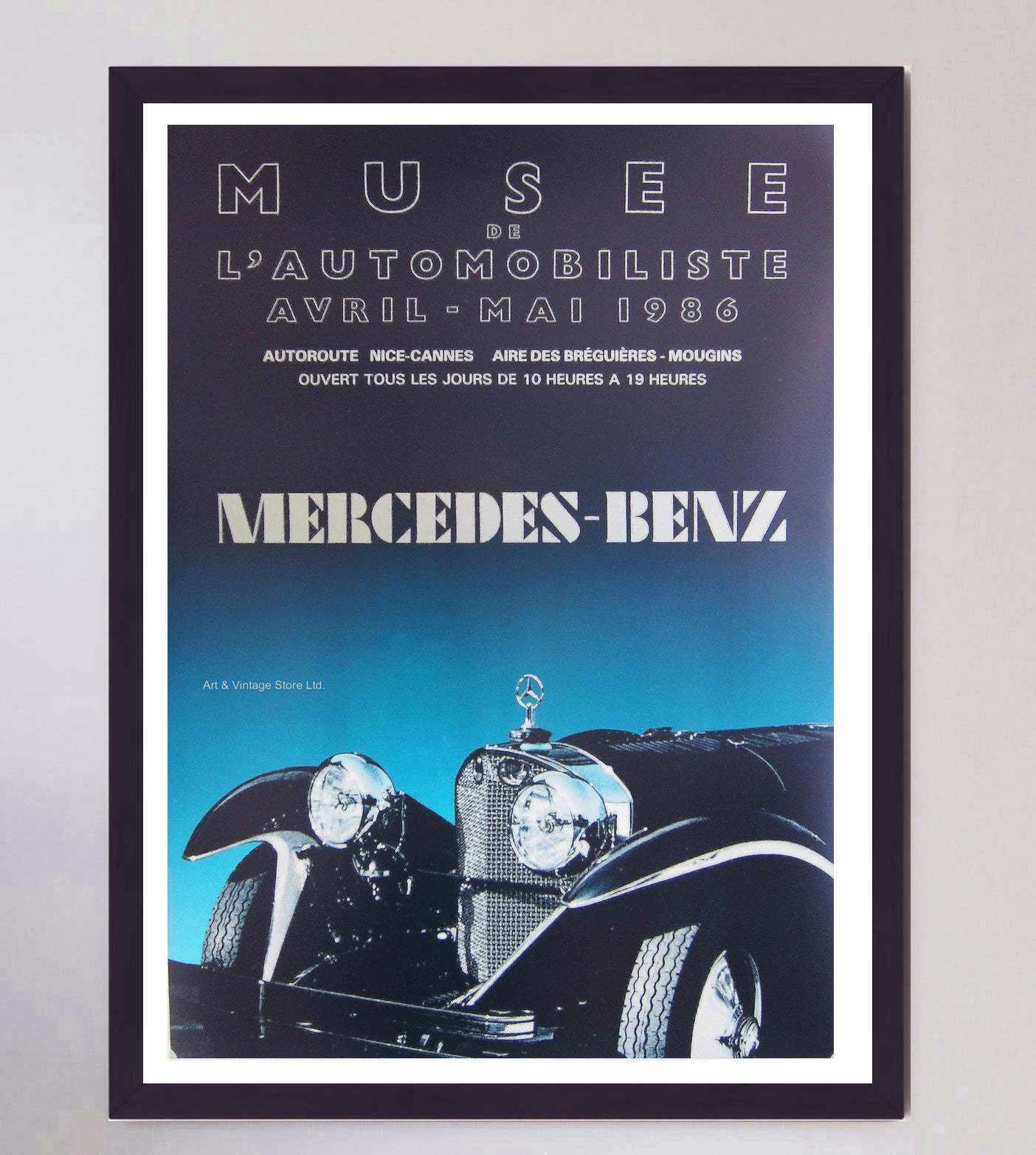 Mercedes Benz Original Vintage Poster photo furniture