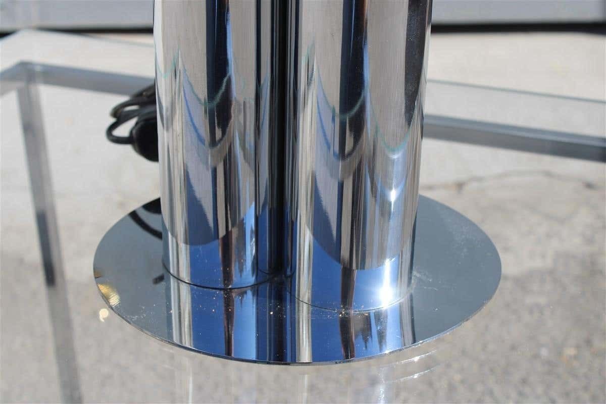 Italian Table Lamp Pop Art Selenova Steel And Murano Glass 1970s photo vinterior