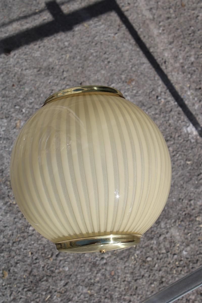 Veart Round Wall Light Gold Murano Glass Brass Parts 1970s Italy photo vinterior