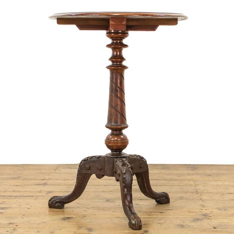 Victorian Antique Mahogany Side Table Furniture M 4288b photo for sale